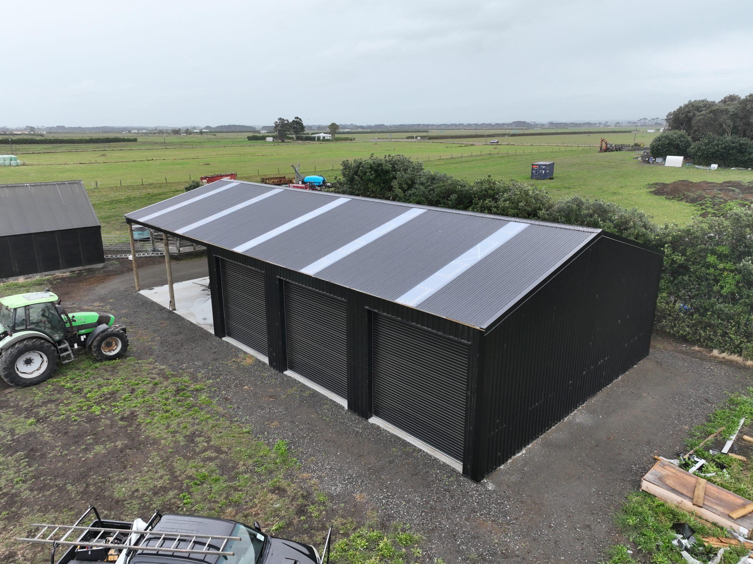 Pole shed roofing